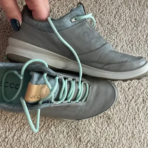 ECCO BIOM Hybrid 3 GTX Spikeless Golf Shoes Lace Up Women's Size 6 Yak Leather - Picture 11 of 11